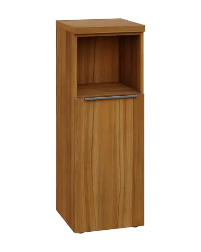 SIN 3 - 4DN kancelářská skříň, 1-dveřová/nika, pravá, 1120x400x400, ořech světlý